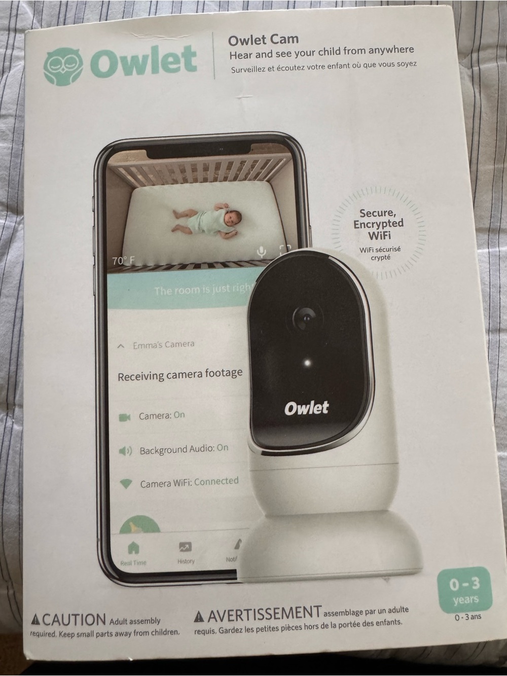 Owlet Cam Baby Monitor Camera - White
